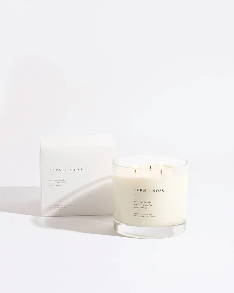 Fern & Moss 3 Wick Candle