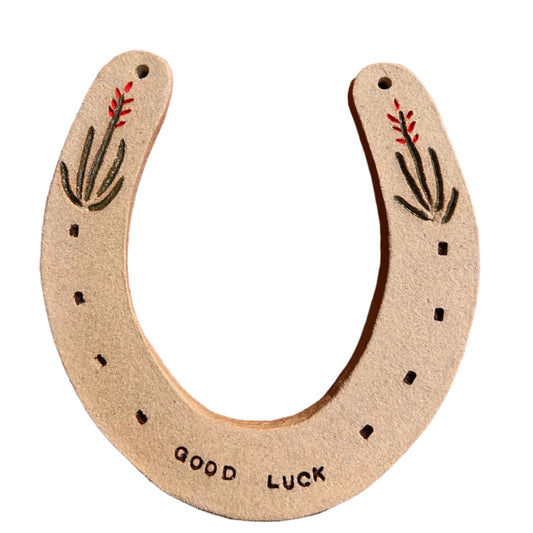 Good Luck Ceramic Horseshoe