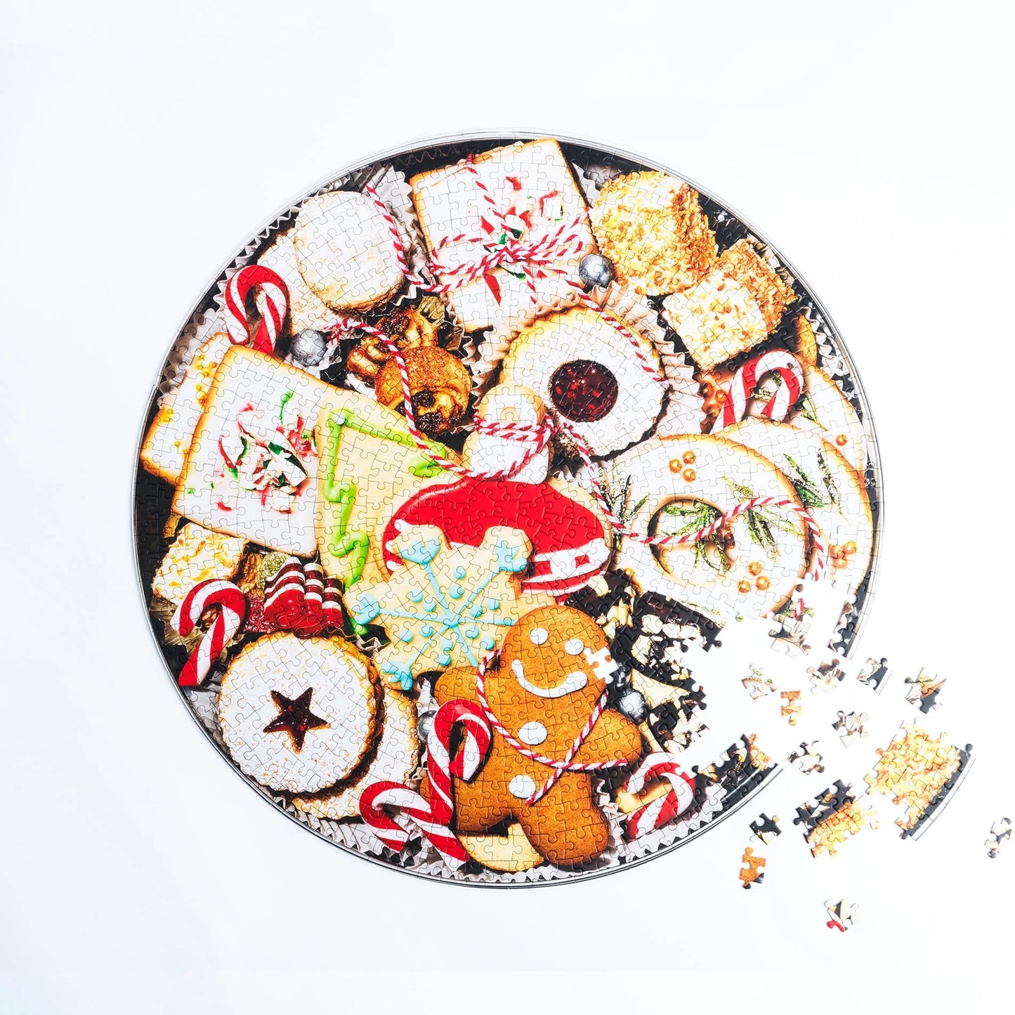 Holiday Cookie Tin Puzzle