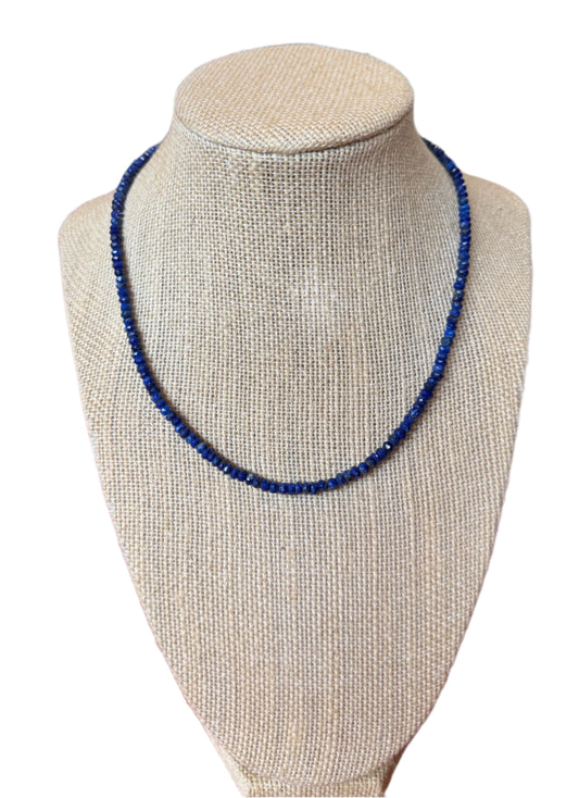 Skinny Lapis Necklace