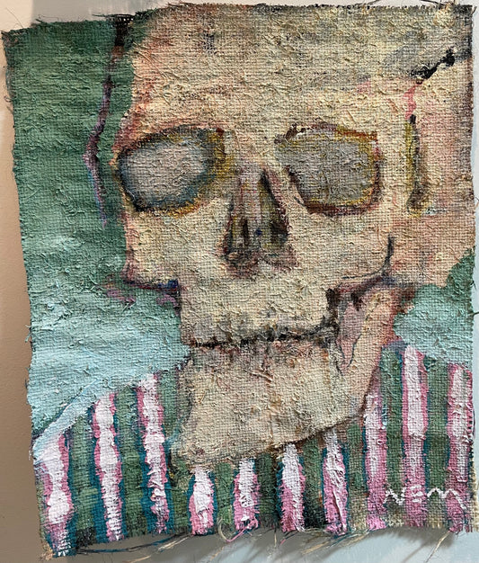 24.5x30 Stripe Skull